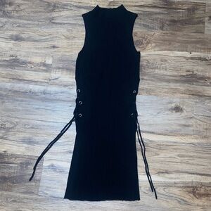 New York & Company Black Knit Midi Dress